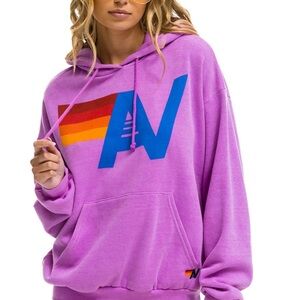 Aviator Nation Neon Purple Hoodie